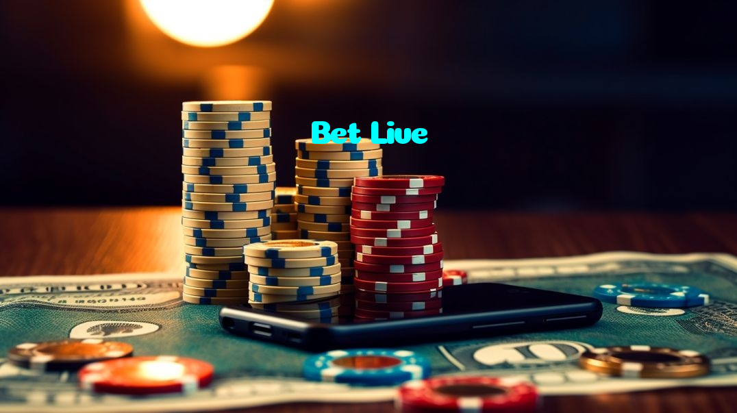Bet Live casino presented on mobile device in Pakistan with slots and live games